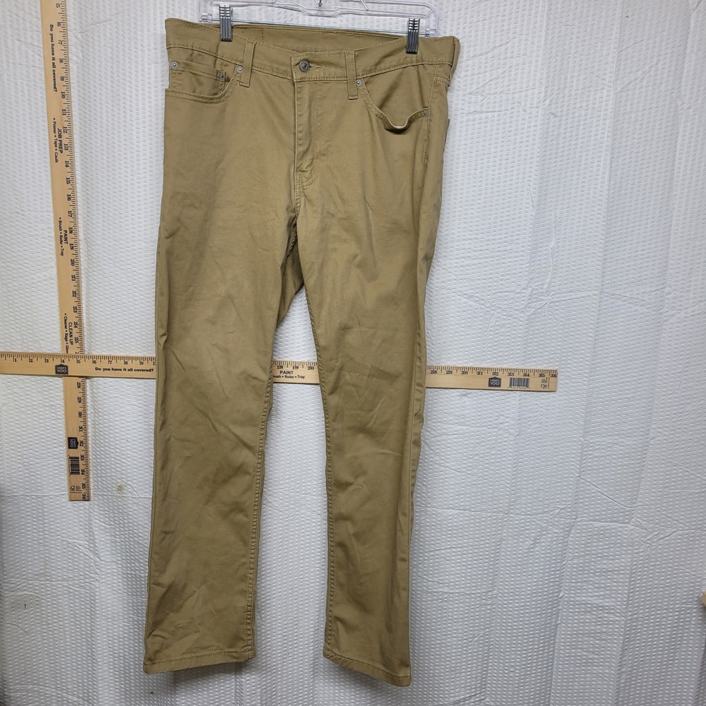 Levis 511 Slim‎ Fit Khaki Tan Chino Pants Mens 33x30 04511-5373
